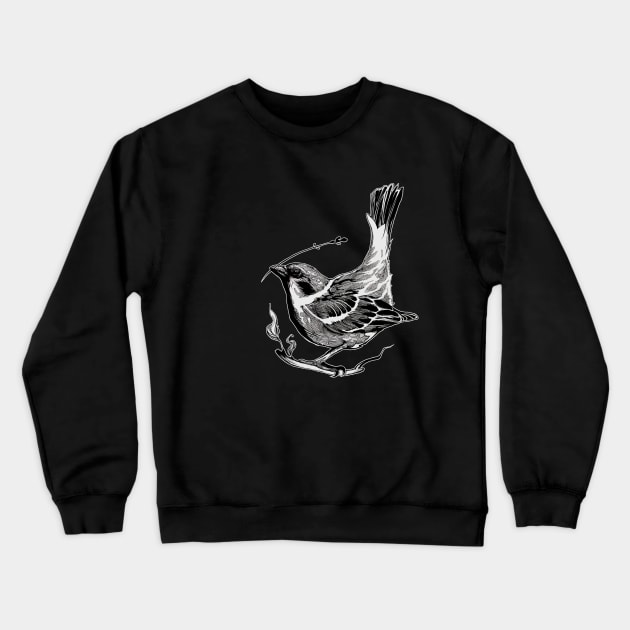 happy little bird Crewneck Sweatshirt by OmomenO